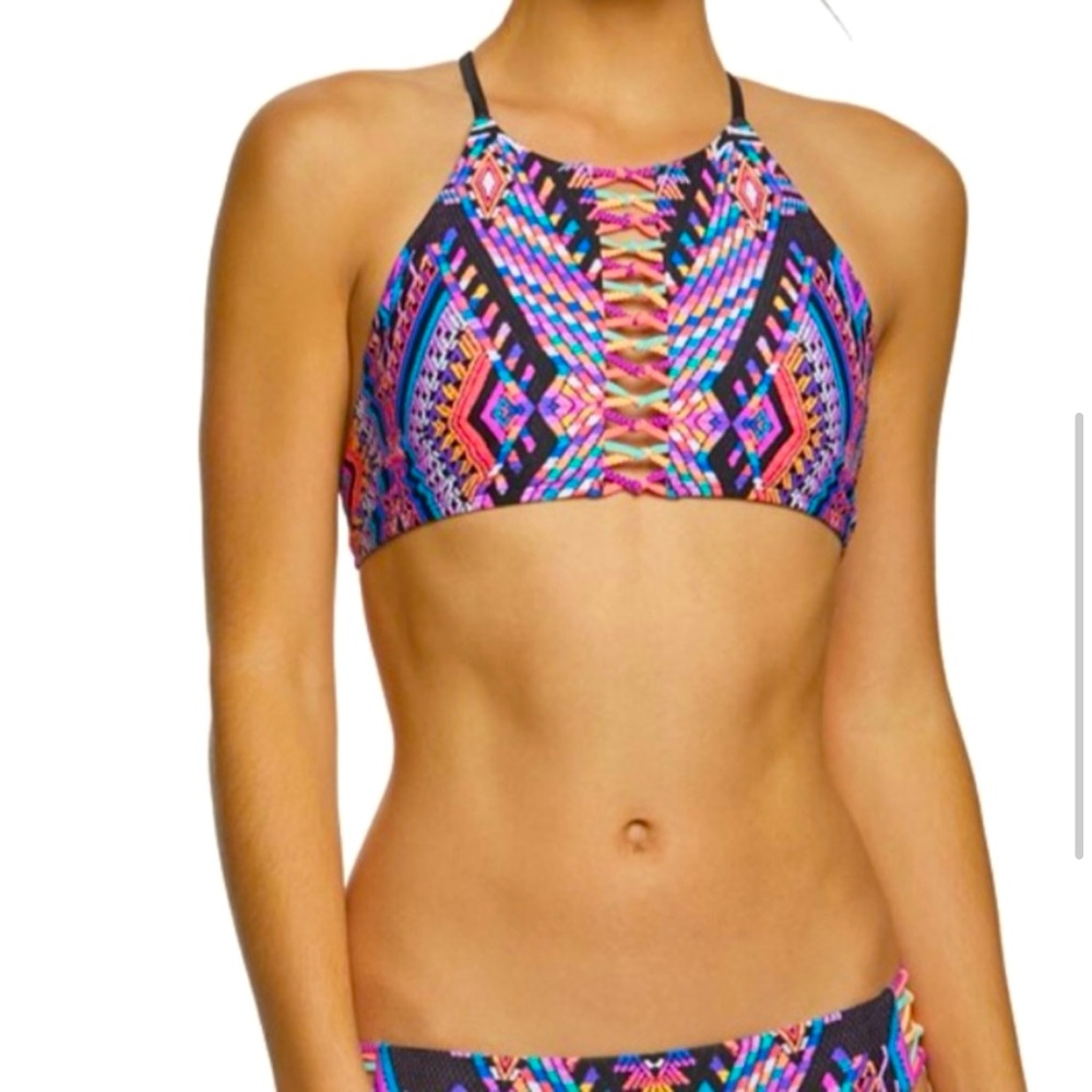 Body Glove High Neck Bikini Top Sz Large